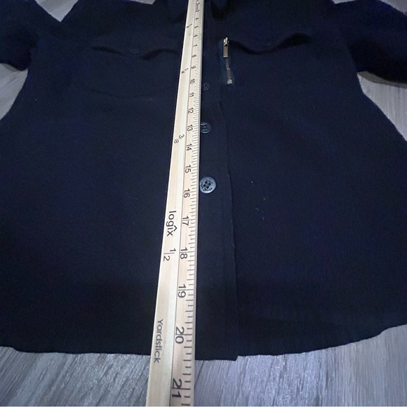 Ralph Lauren Wool 100% Navy Button Down 2 Elbow Patches Boys LG - Picture 9 of 10